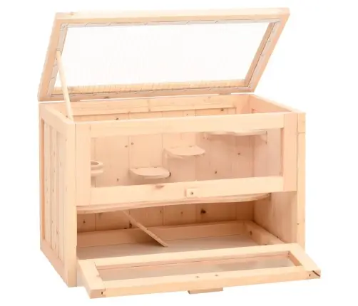 Kāmju Būris, 60X35,5X42 Cm, Egles Masīvkoks Vidaxl