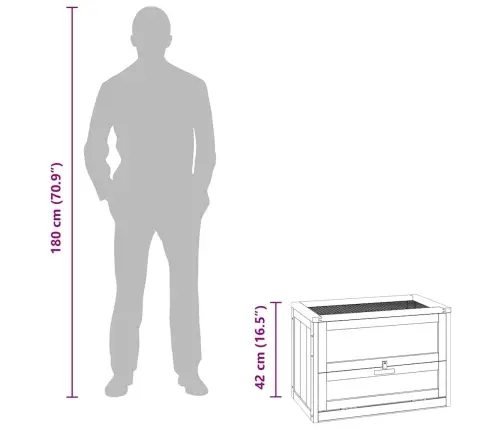 Kāmju Būris, 60X35,5X42 Cm, Egles Masīvkoks Vidaxl