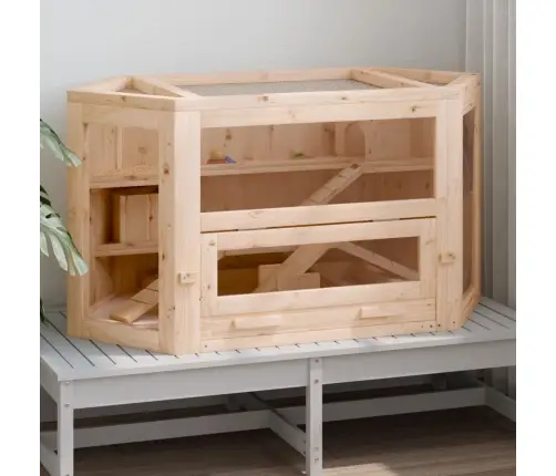 Žiurkėnų Narvas, 80X40X43cm Eglės Medienos Masyvas