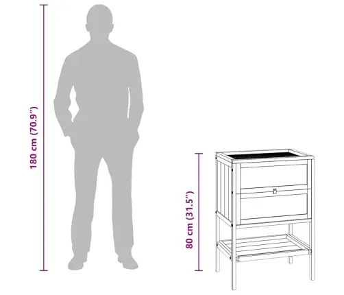 Žiurkėno Narvas, 55X40X80cm Eglės Masyvas