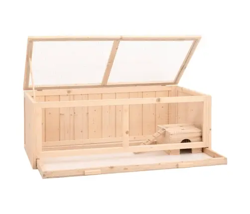 Žiurkėnų Narvas, 104X52X38cm Eglės Medienos Masyvas