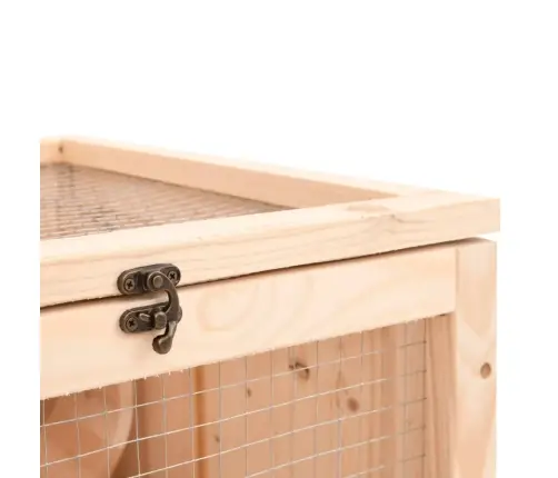 Žiurkėnų Narvas, 81X40X60cm Eglės Medienos Masyvas Žiurkėnų Narvas, 81X40X60cm Eglės Medienos Masyvas