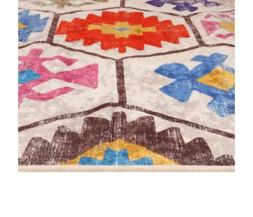 Vaip, Pestav, Mitmevärviline, 80 X 150 cm Libisemiskindel Vaip, Pestav, Mitmevärviline, 80 X 150 cm Libisemiskindel