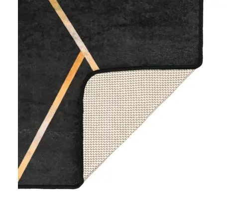 Vaip, Pestav, Must Ja Kuldne, 80 X 150 cm Libisemisvastane