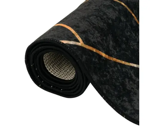 Vaip, Pestav, Must Ja Kuldne, 190 X 300 cm Libisemiskindel
