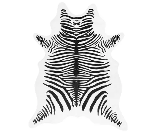 Paklājs, Melnbalts, 120X170 Cm, Zebras Raksts, Neslīdošs Vidaxl