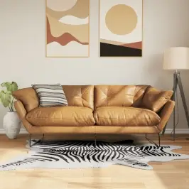 Paklājs, Melnbalts, 120X170 Cm, Zebras Raksts, Neslīdošs Vidaxl