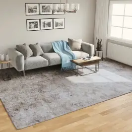 Paklājs, 400X300 Cm, Pelēks, Mazgājams, Neslīdošs Vidaxl