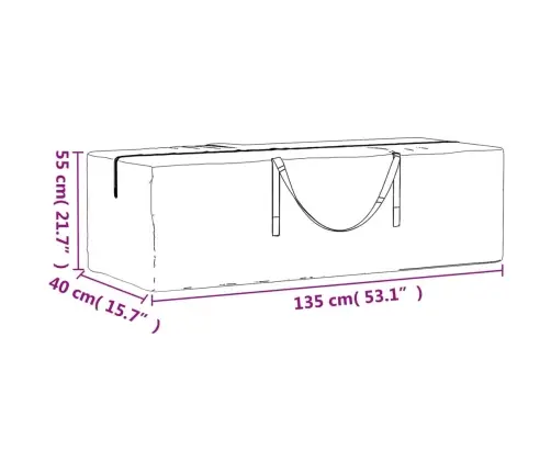 Ziemassvētku Eglītes Uzglabāšanas Somas, 2 Gab., Melnas, Pe Vidaxl