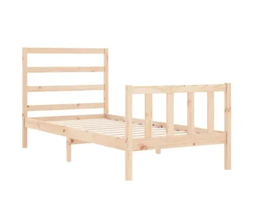 Gulta Bez Matrača, 90X200 Cm, Priedes Masīvkoks Vidaxl