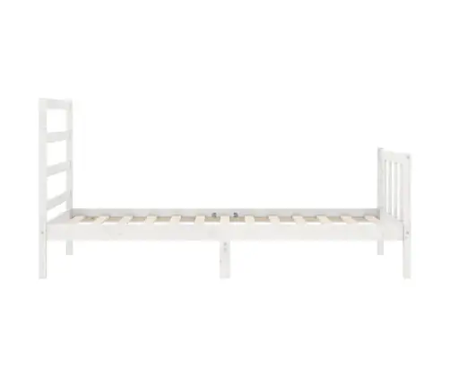 Voodiraam Ilma Madratsita, Valge, 90 X 200 cm Männipuit