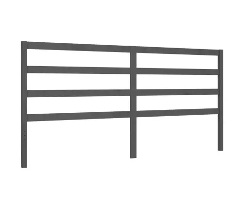 Lovos Rėmas Su Galvūgaliu, Pilkas, 200X200cm Medienos Masyvas