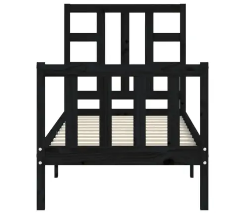 Voodiraam Peatsiga, Must, Täispuit