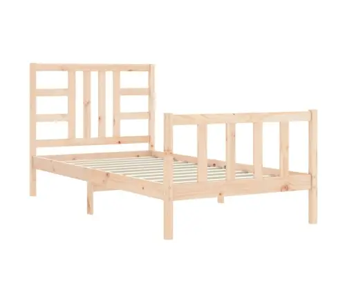 Gulta Bez Matrača, 90X190 Cm, Priedes Masīvkoks Vidaxl