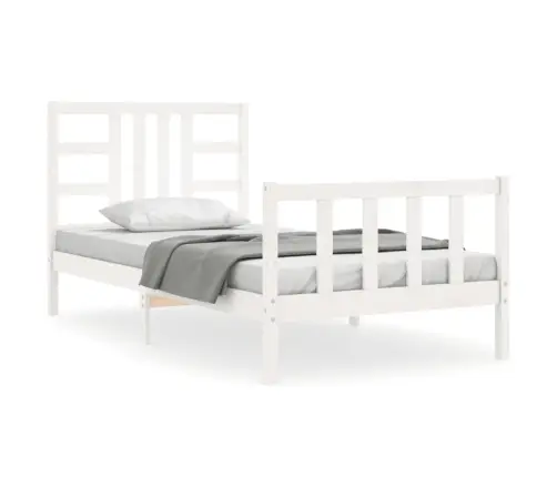 Lovos Rėmas Be Čiužinio, Baltas, 100X200cm Pušies Masyvas