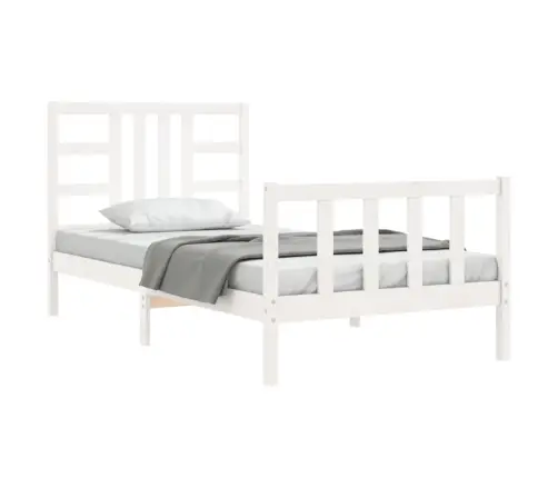 Lovos Rėmas Be Čiužinio, Baltas, 100X200cm Pušies Masyvas