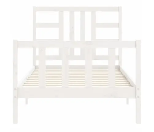 Lovos Rėmas Be Čiužinio, Baltas, 100X200cm Pušies Masyvas