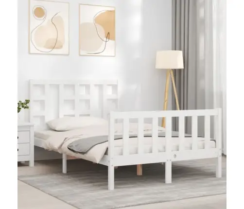 Lovos Rėmas Be Čiužinio, Baltas, 120X200cm Pušies Masyvas