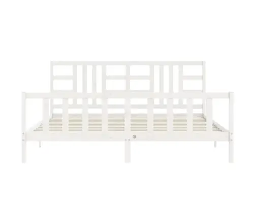 Lovos Rėmas Be Čiužinio, Baltas, 200X200cm Pušies Masyvas