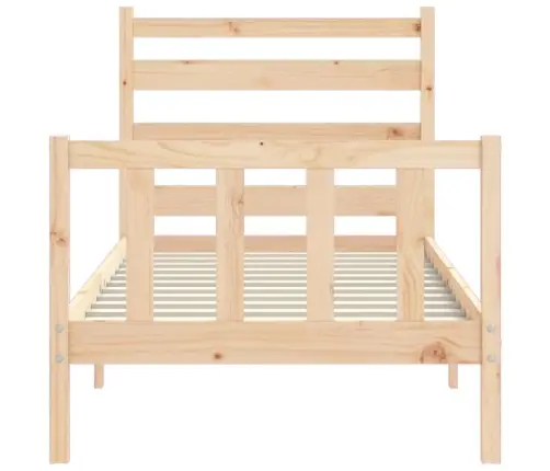 Gulta Bez Matrača, 90X190 Cm, Priedes Masīvkoks Vidaxl