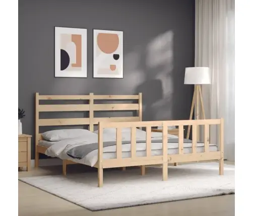 Gulta Bez Matrača, 160X200 Cm, Priedes Masīvkoks Vidaxl