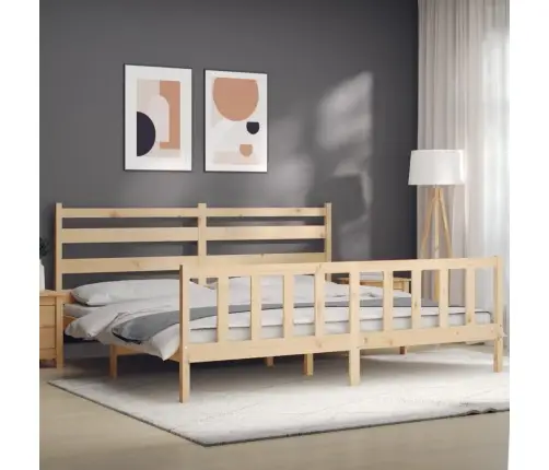 Gulta Bez Matrača, 200X200 Cm, Priedes Masīvkoks Vidaxl