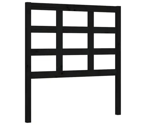 Gultas Rāmis Ar Galvgali, Vienvietīgs, Masīvkoks, Melns Vidaxl