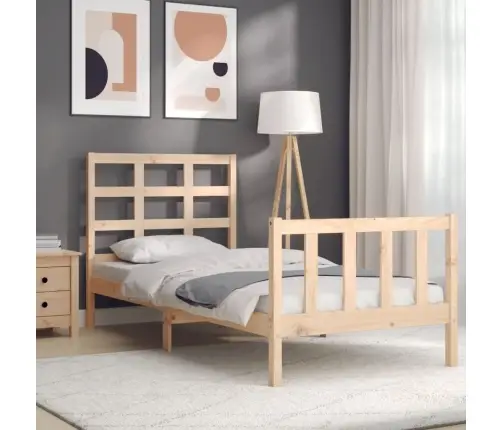 Lovos Rėmas Be Čiužinio, 90X200cm Pušies Medienos Masyvas