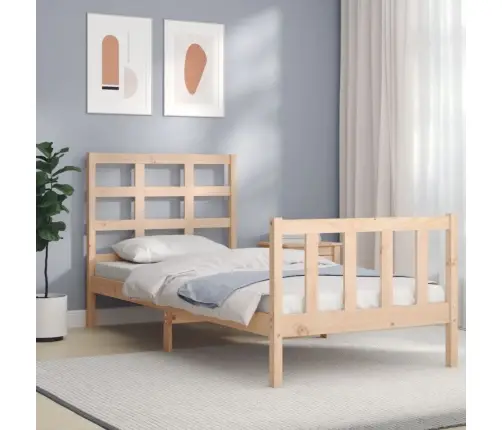 Lovos Rėmas Be Čiužinio, 90X200cm Pušies Medienos Masyvas