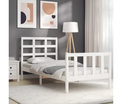 Gulta Bez Matrača, Balta, 100X200 Cm, Priedes Masīvkoks Vidaxl Gulta Bez Matrača, Balta, 100X200 Cm, Priedes Masīvkoks Vidaxl