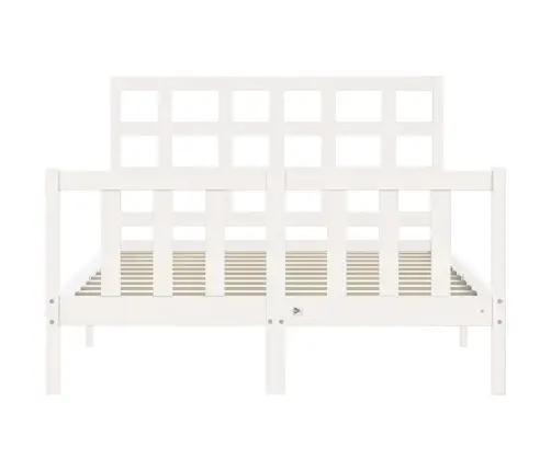 Voodi Ilma Madratsita, Valge, 120 X 200 cm Männipuit