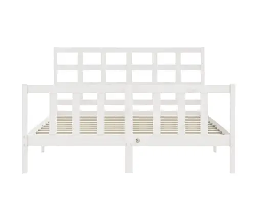 Lovos Rėmas Be Čiužinio, Baltas, 160X200cm Pušies Masyvas