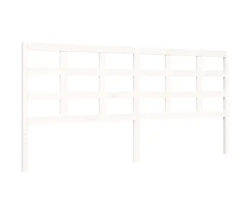 Voodiraam Ilma Madratsita, Valge, 200 X 200 cm Männipuit