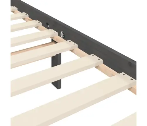 Lovos Rėmas Su Galvūgaliu, Pilkas, 200X200cm Medienos Masyvas