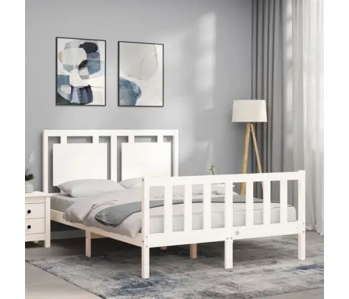 Lovos Rėmas Be Čiužinio, Baltas, 120X200cm Pušies Masyvas