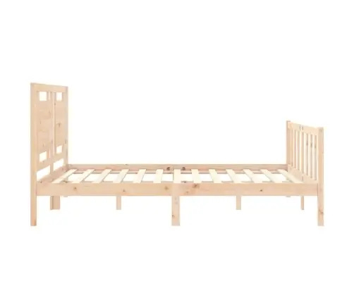 Gultas Rāmis Ar Galvgali, King Size Izmērs, Masīvkoks Vidaxl