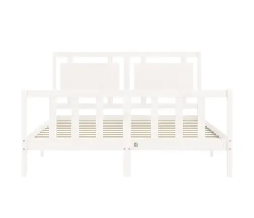 Voodiraam Ilma Madratsita, Valge, 160 X 200 cm Männipuit