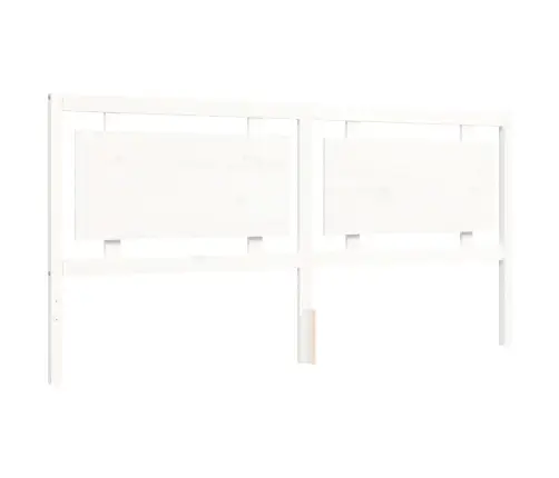 Gulta Bez Matrača, Balts, 200X200 Cm, Priedes Masīvkoks Vidaxl