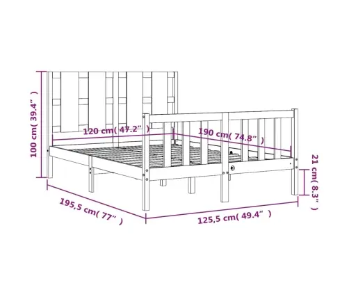 Voodiraam Peatsiga, Täispuit