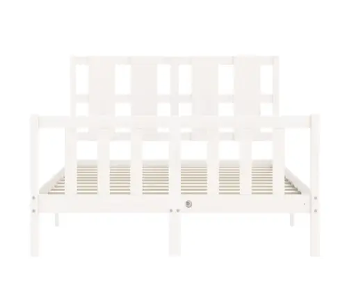 Lovos Rėmas Be Čiužinio, Balta, 140X190cm Pušies Masyvas