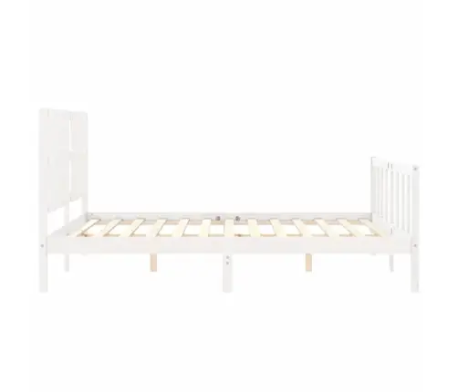 Lovos Rėmas Be Čiužinio, Baltas, 160X200cm Pušies Masyvas
