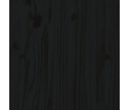 Gultas Rāmis Ar Galvgali, Melns, 200X200 Cm, Masīvkoks Vidaxl