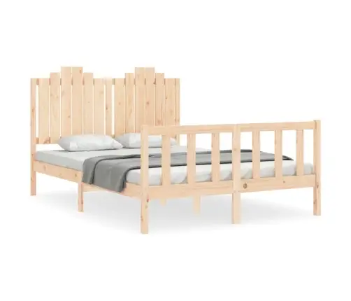 Gulta Bez Matrača, 140X190 Cm, Priedes Masīvkoks Vidaxl