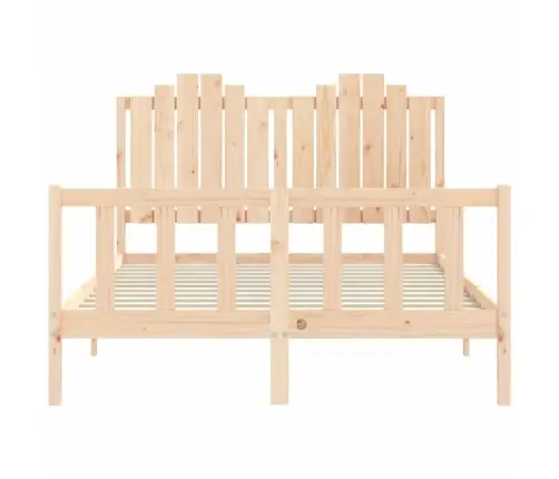 Gulta Bez Matrača, 140X190 Cm, Priedes Masīvkoks Vidaxl