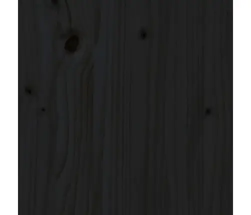 Voodiraam Peatsiga, Must, 100 X 200 cm Täispuit