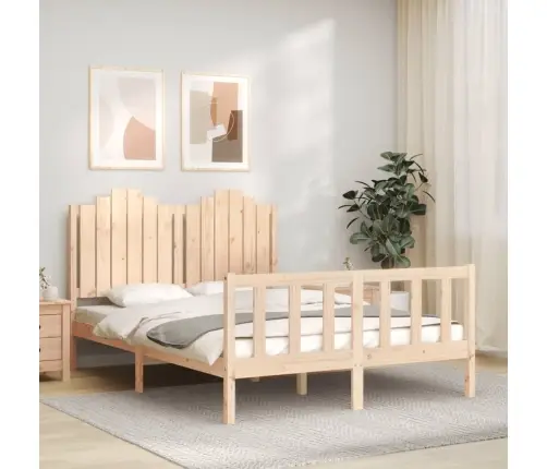 Gulta Bez Matrača, 140X200 Cm, Priedes Masīvkoks Vidaxl