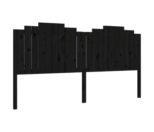 Voodiraam Peatsiga, Must, 200 X 200 cm Täispuit