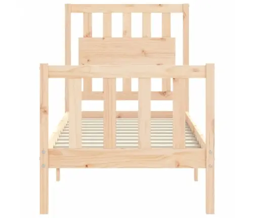 Lovos Rėmas Su Galvūgaliu, Medienos Masyvas, Mažas Vienvietis