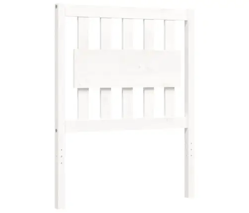 Voodiraam Peatsiga, Valge, Täispuit