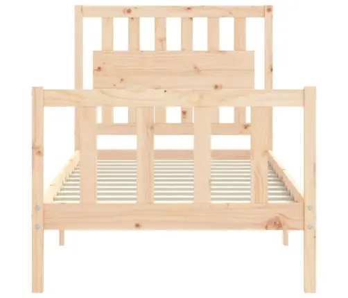 Lovos Rėmas Su Galvūgaliu, Medienos Masyvas, Vienvietis